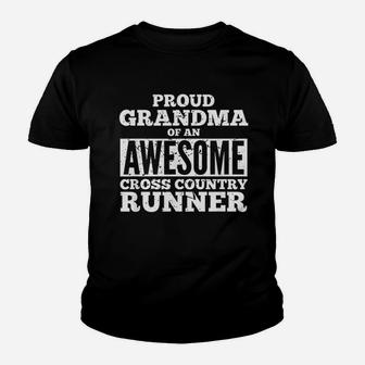 Proud Grandma Of An Awesome Cross Country Runner Kid T-Shirt - Seseable
