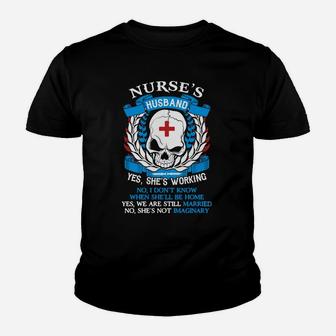 Proud Nurse Husband Kid T-Shirt - Seseable