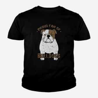 Proud Of Bulldogs For Bulldogs Lover Kid T-Shirt - Seseable