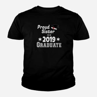 Proud Sister College Graduate Graduation 2019 Gift Kid T-Shirt - Seseable