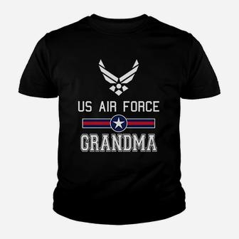 Proud Us Air Force Grandma Military Kid T-Shirt - Seseable