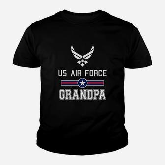 Proud Us Air Force Grandpa Kid T-Shirt - Seseable