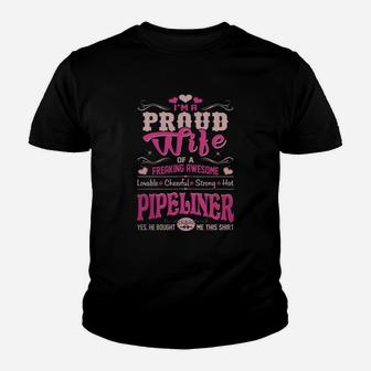 Proud Wife Pipeliner Bought This Shirt Gift Tshirt - Women’s Premium T-shirt Kid T-Shirt - Seseable
