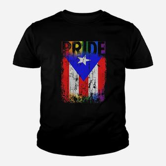 Puerto Rico Rican Gay Pride Flag Kid T-Shirt - Seseable