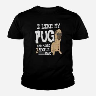 Pug Dog Daddy Kid T-Shirt - Seseable