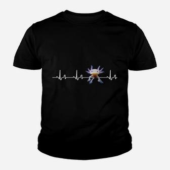 Pulsschlag Herzfrequenz EKG Kinder Tshirt, Comicfigur Design - Seseable