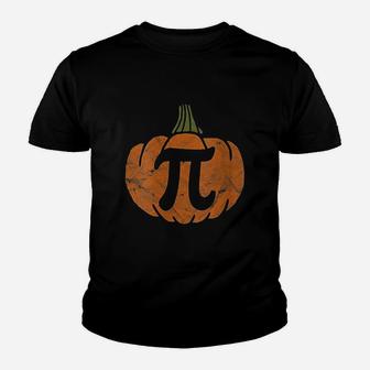 Pumpkin Pi Math Teacher Halloween Thanksgiving Day Kid T-Shirt - Seseable