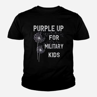 Purple Up For Military Kids Kid T-Shirt - Seseable