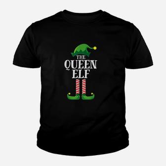 Queen Elf Matching Family Group Christmas Party Kid T-Shirt | Seseable CA