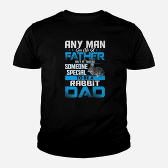 Rabbit Dad Animal Lovers Fathers Day Gif Kid T-Shirt - Seseable