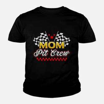 Race Car Birthday Party Racing Family Mom Pit Crew Kid T-Shirt - Seseable
