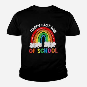 Rainbow Happy Last Day Of School Teacher Boys Girls Kids Kid T-Shirt - Seseable