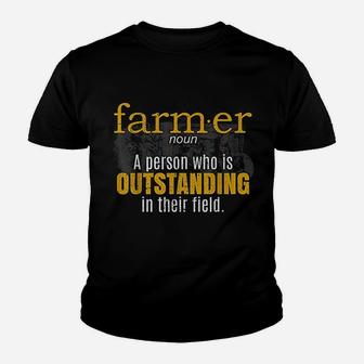 Ranch Farmland Farmer Farming Farm Owner Gifts Tractor Lover Kid T-Shirt - Seseable