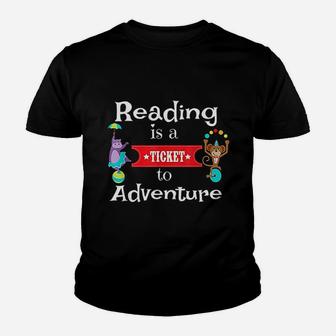 Reading For Kids And Teachers Circus Animal Reading Kid T-Shirt - Seseable