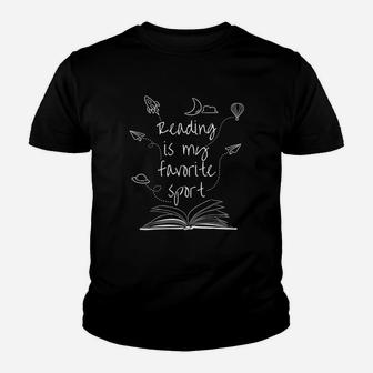 Reading Is My Favorite Sport Read More Books Lover Kid T-Shirt - Seseable