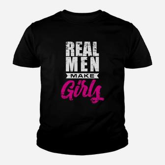 Real Menmakes Girl Father Funny New Dad Gif Kid T-Shirt - Seseable