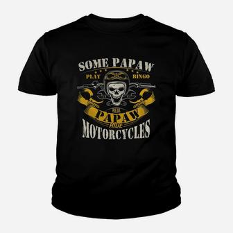 Real Papaw Ride Motorcycle Biker T Shirt Papaw Shirts Kid T-Shirt - Seseable