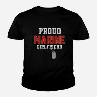 Rearguard Designs Proud Marine Girlfriend Kid T-Shirt - Seseable
