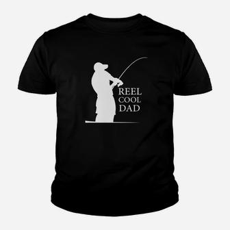 Reel Cool Dad Fishing Fathers Day Papa Daddy Gifts Premium Kid T-Shirt - Seseable
