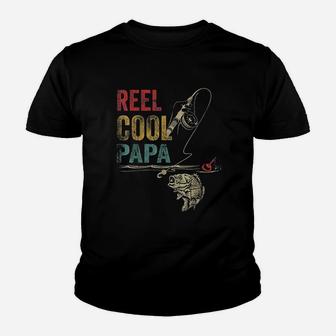 Reel Cool Papa Fish Fishing, dad birthday gifts Kid T-Shirt - Seseable