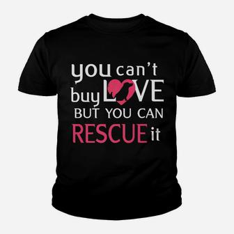 Rescue Dog Animal Lovers Gift Pet Adoption Owners Kid T-Shirt - Seseable