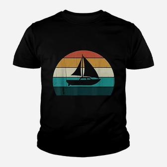 Retro Sailing Boat Vintage Sail Yacht Kid T-Shirt - Seseable