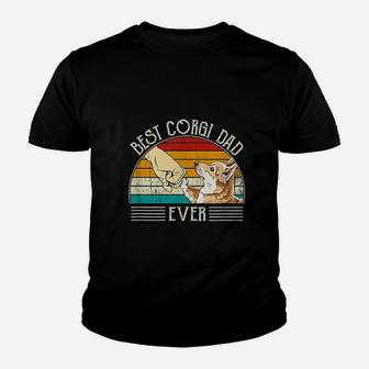 Retro Vintage Best Corgi Dad Ever Kid T-Shirt - Seseable