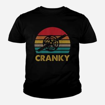 Retro Vintage Bicycle Cranky Cycling Lovers Shirt Kid T-Shirt - Seseable