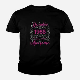 Retro Vintage December 1965 57th Birthday Gift 57 Years Old Kid T-Shirt - Seseable