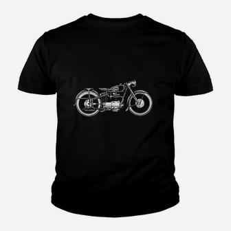 Retro Vintage Motorcycle I Love My Motorcycle Kid T-Shirt - Seseable