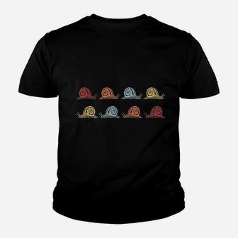 Retro Vintage Snail Funny For Animal Lovers Kid T-Shirt - Seseable
