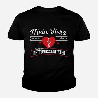 Rettungssanitäter Herz Sanitäter Notarzt Kinder T-Shirt - Seseable