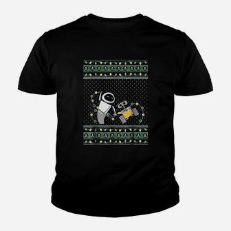 Robot Ugly Christmas Sweater Kid T-Shirt - Seseable