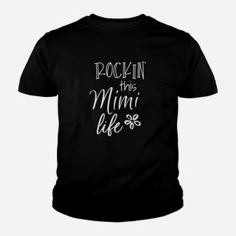 Rockin This Life Cute Mimi Graphic Gift From Grandkids Kid T-Shirt - Seseable