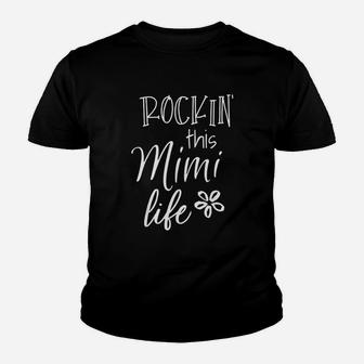 Rockin This Life Cute Mimi Graphic Gift From Grandkids Youth T-shirt - Seseable