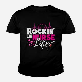 Rocking The Nurse Life Hospital Gifts Nurse Kid T-Shirt - Seseable