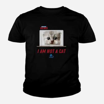 Rod Ponton I Am Not A Cat Funny Kitten Lawyer Meme Kid T-Shirt - Seseable