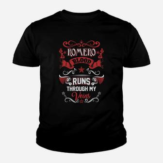Romero Blood Runs Through My Veins Youth T-shirt - Seseable