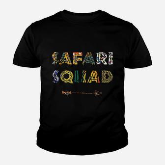Safari Squad African Family Vacation Summer Vacay Trip Zebra Kid T-Shirt - Seseable