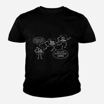 Salt And Copper Funny Periodic Table Chemistry Pun Youth T-shirt - Seseable