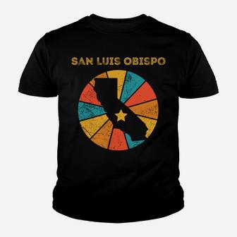 San Luis Obispo California Vintage Distressed Souvenir Kid T-Shirt - Seseable