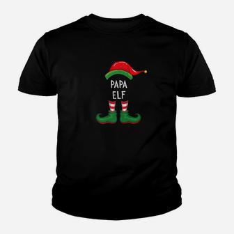 Santa Helper Papa Elf Matching Christmas Elves Kid T-Shirt - Seseable