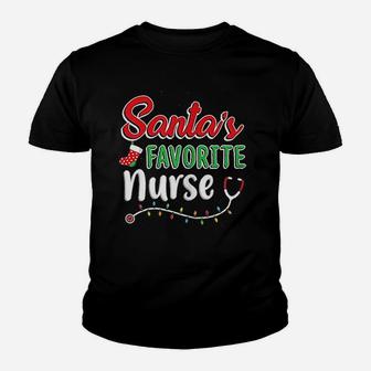 Santas Favorite Nurse, funny nursing gifts Kid T-Shirt - Seseable