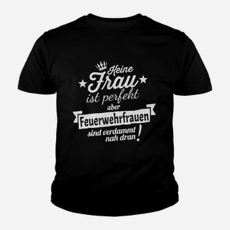 Schnelles Perfekte Feuerwehrfrau Kinder T-Shirt - Seseable