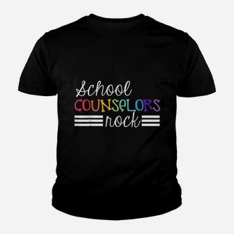 School Counselors Rocks Cute Gift For School Counselor Youth T-shirt - Seseable
