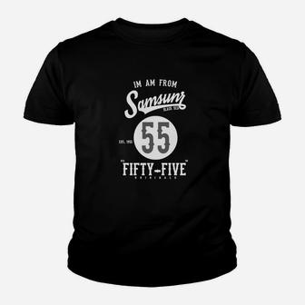 Schwarzes Kinder Tshirt I'm From Samsun 55 Design, Stolze Herkunft Tee - Seseable