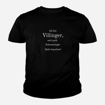 Schwarzes Kinder Tshirt Ich bin Villinger - Witzige Kleidung für Schwenninger Fans - Seseable