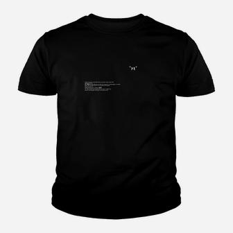 Schwarzes Kinder Tshirt mit minimalistischem Print, Modernes Design - Seseable