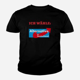 Schwarzes Kinder Tshirt mit politischem Slogan und Logo - Seseable