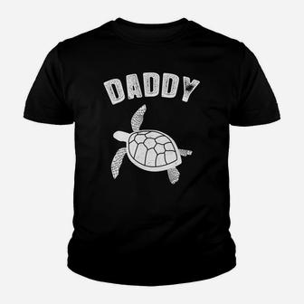 Sea Turtle Sea Turtle Daddy, dad birthday gifts Kid T-Shirt - Seseable